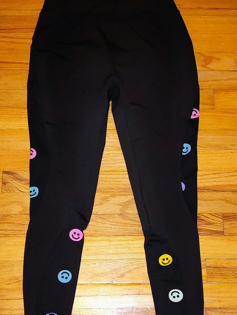Popfit Leggings with Colorful Smiley Dots